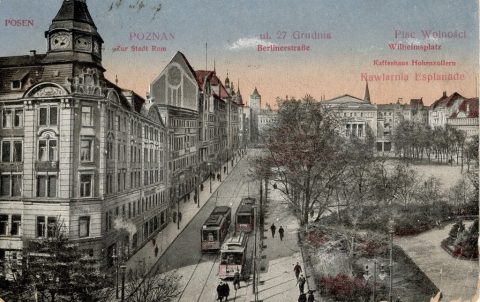 Plac Wolności w Poznaniu  – pocztówka 5 z 5